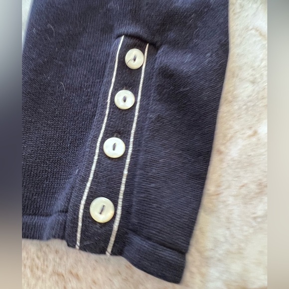 Liz Claiborne navy pullover vintage yacht attire - Picture 3 of 5